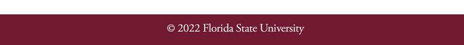Copyright 2022 Florida State University.