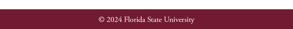 Copyright 2024 Florida State University