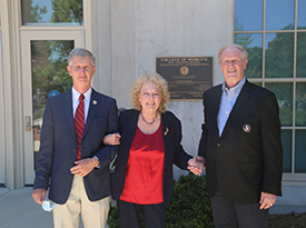 College unveils Founders Wall